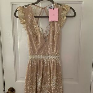 Hello Molly Gold Dress